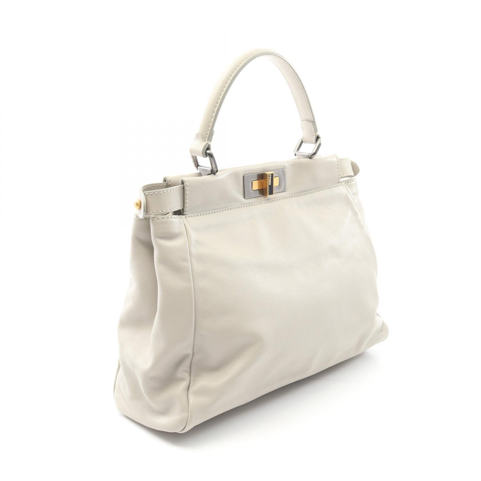Fendi Peekaboo Leather Handbag