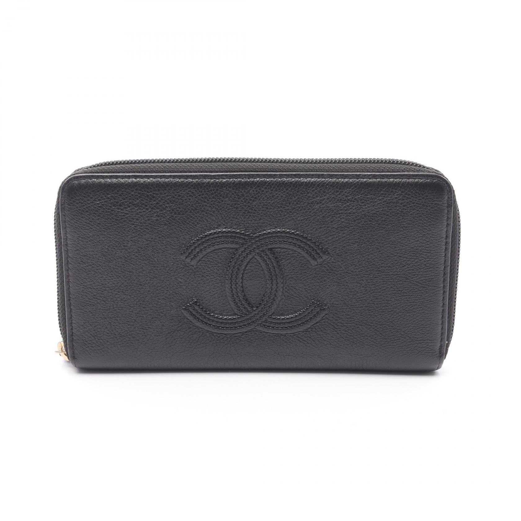 Chanel Coco Mark Leather Wallet