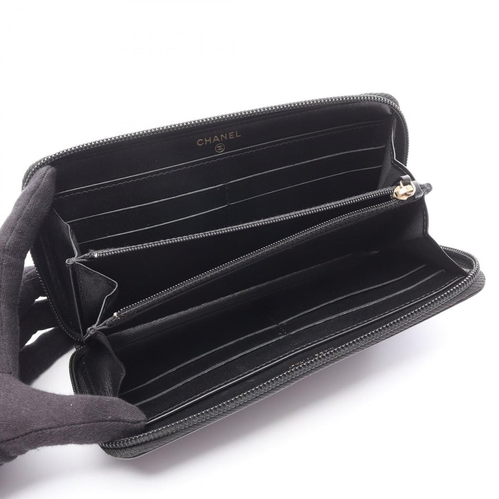 Chanel Coco Mark Leather Wallet