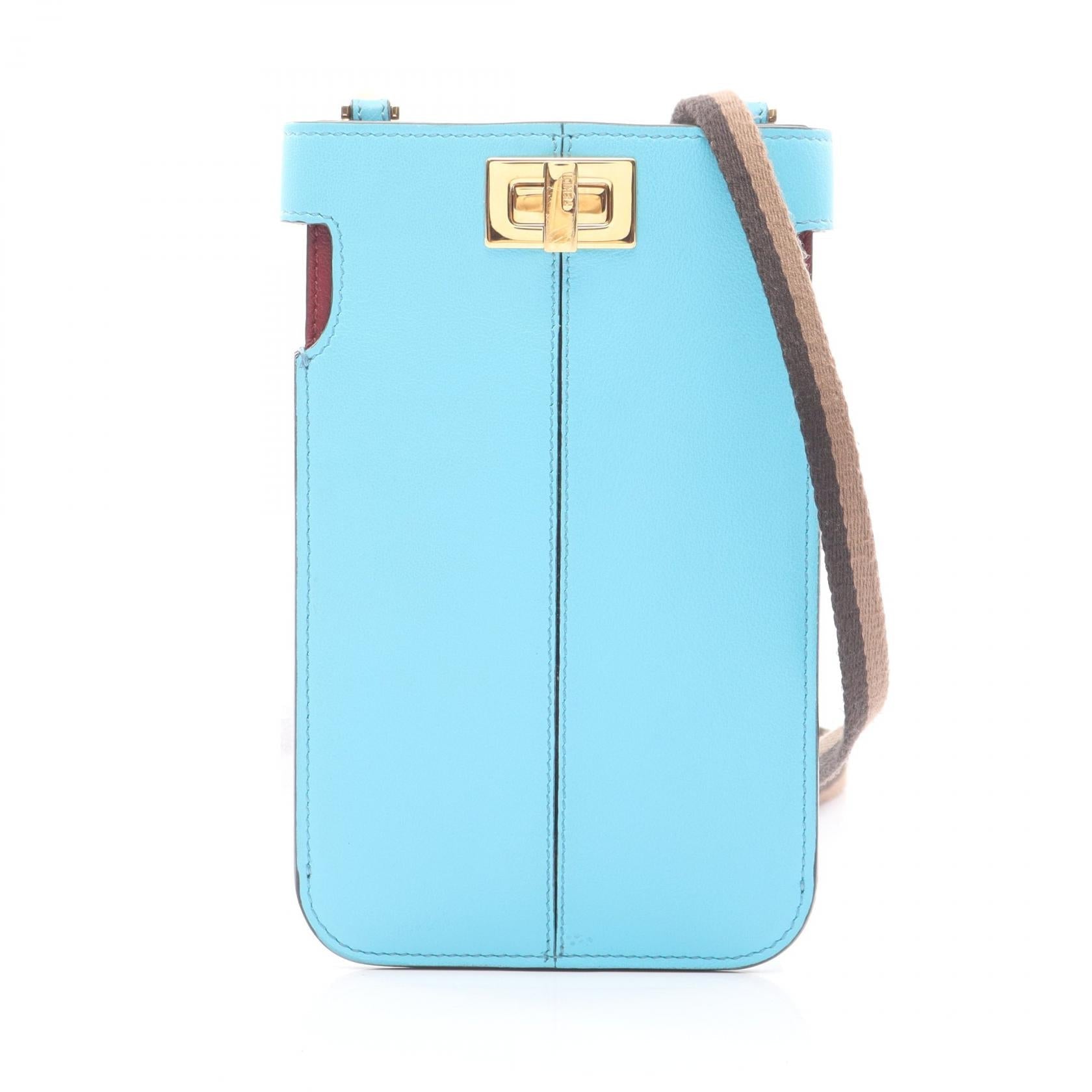 Fendi 8M0442 Leather Phone Shoulder Bag