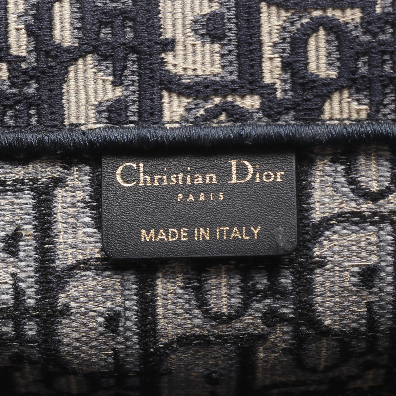 Dior BOOK TOTE Oblique Canvas Tote Bag