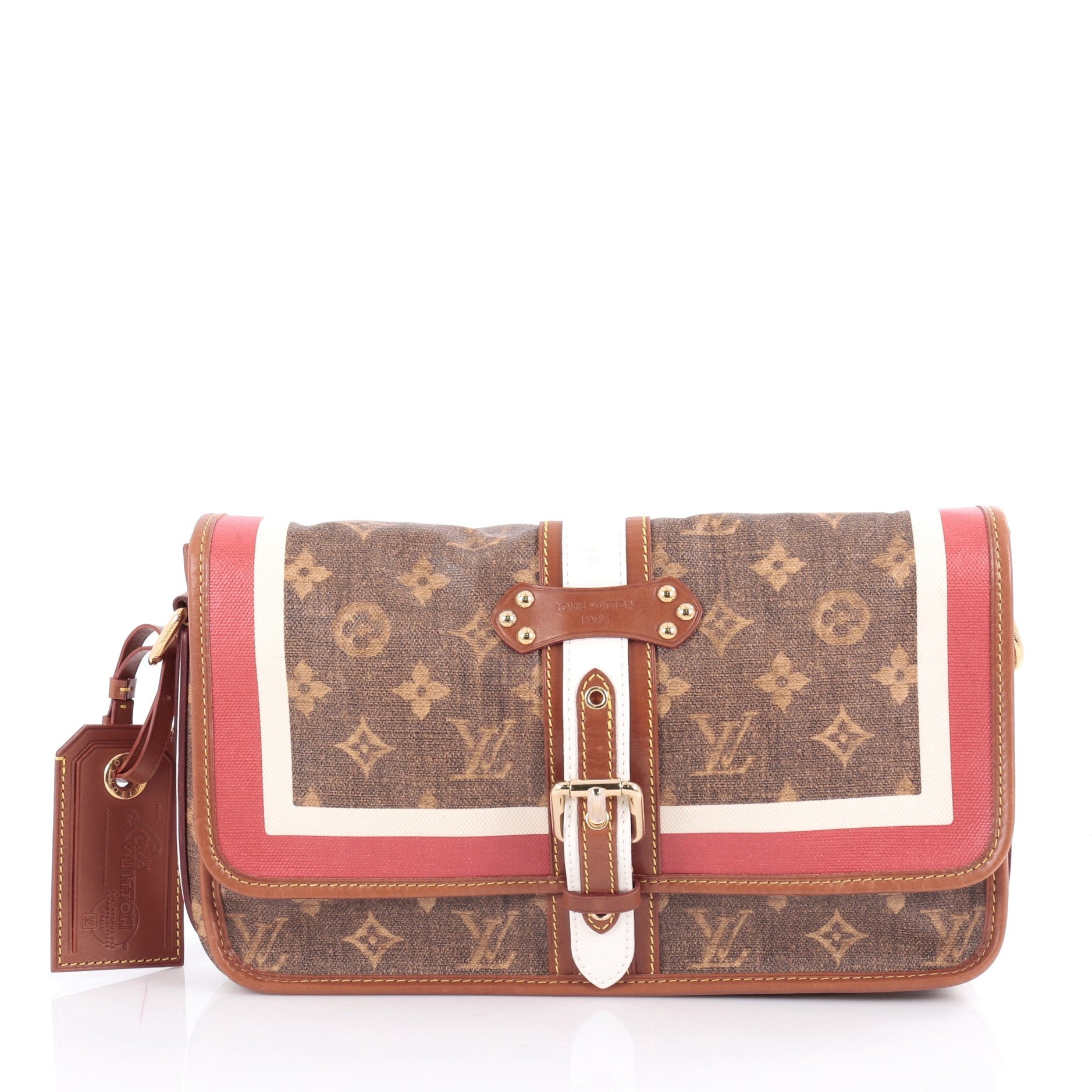 Tisse Porte Clutch Limited Edition Monogram Canvas Rayures