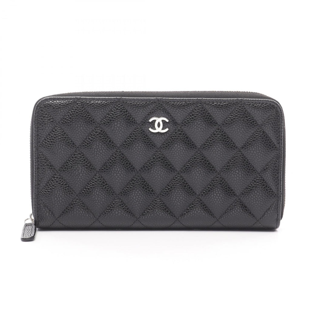 Chanel Classic Long Zip Wallet Grained Calfskin Wallet