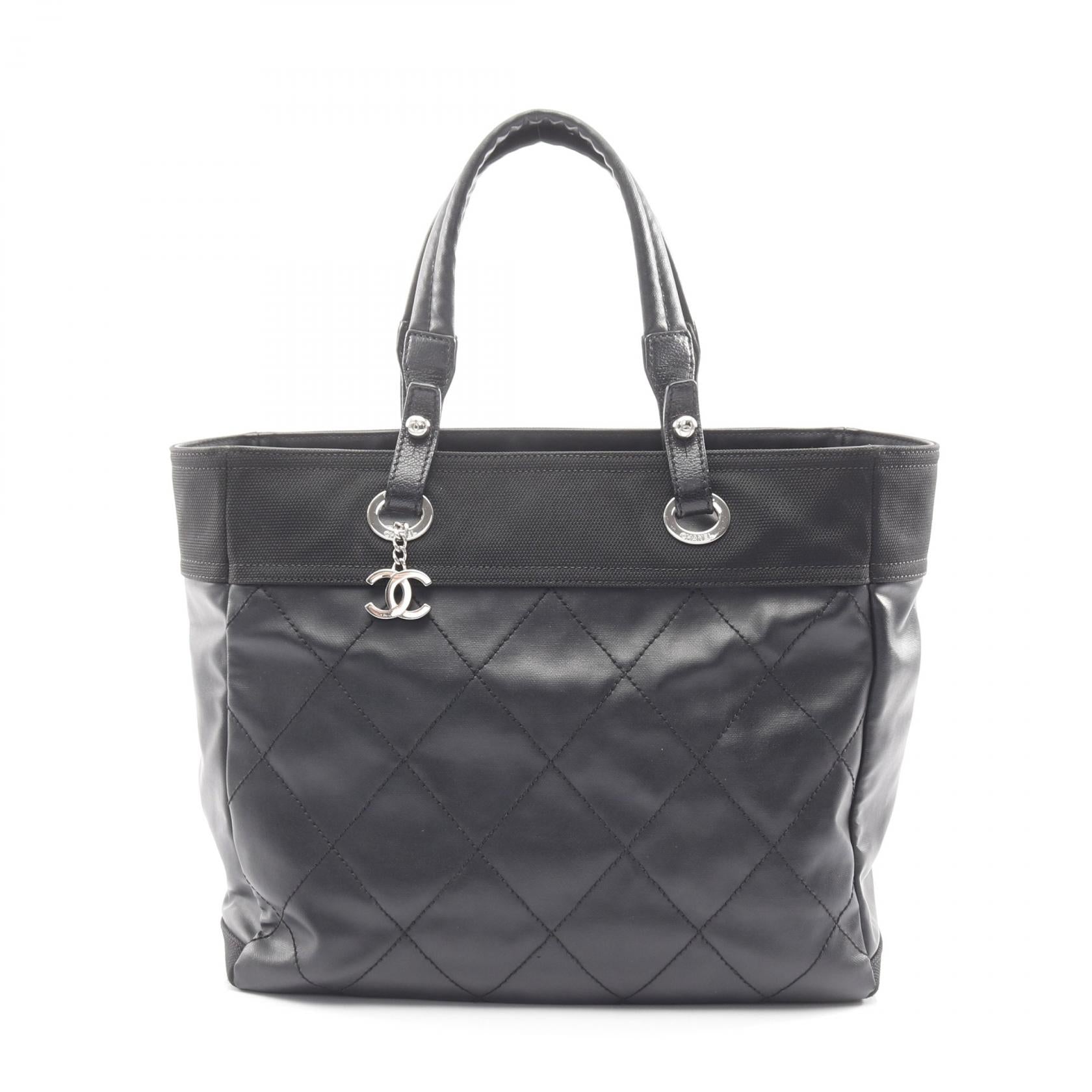 Chanel Paris Biarritz PVC Coated Canvas Tote Bag