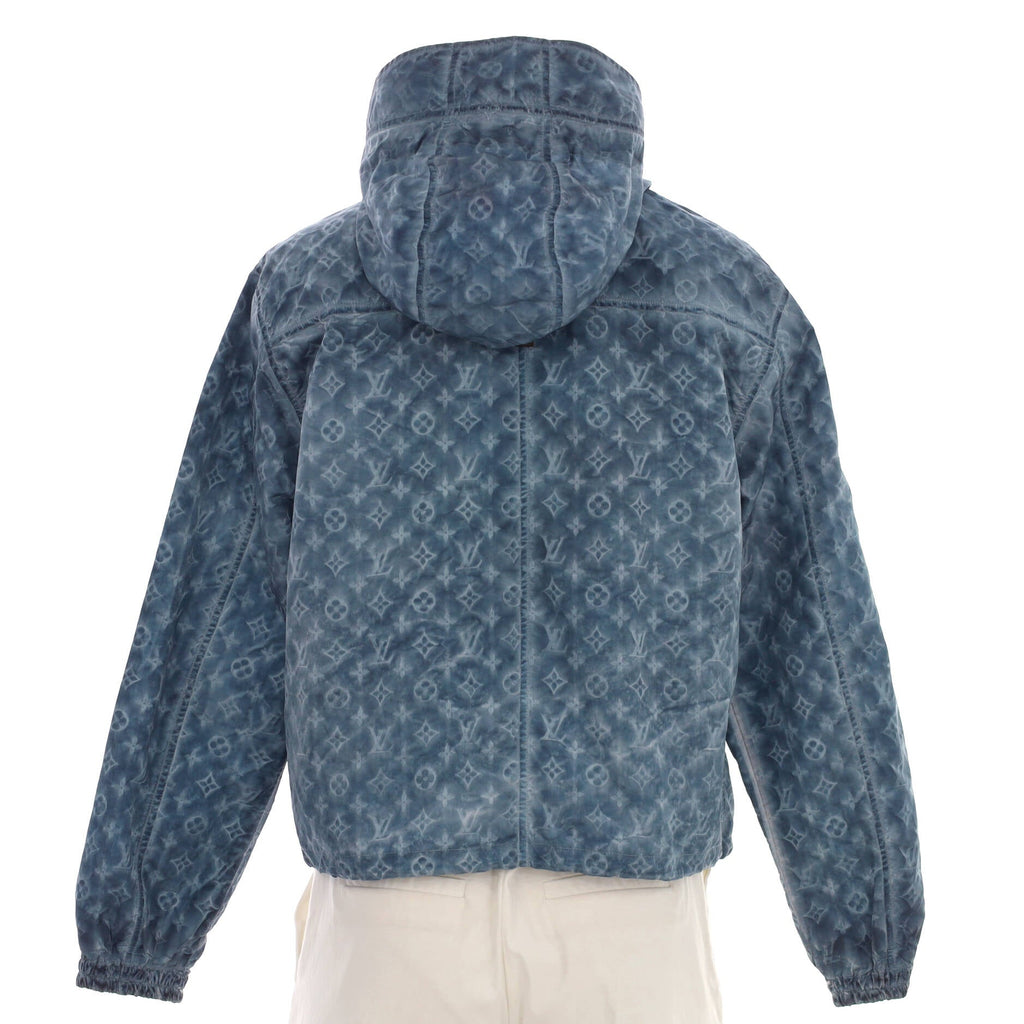 Women's Hooded Zip Jacket Monogram Tie Dye Polyester Blend