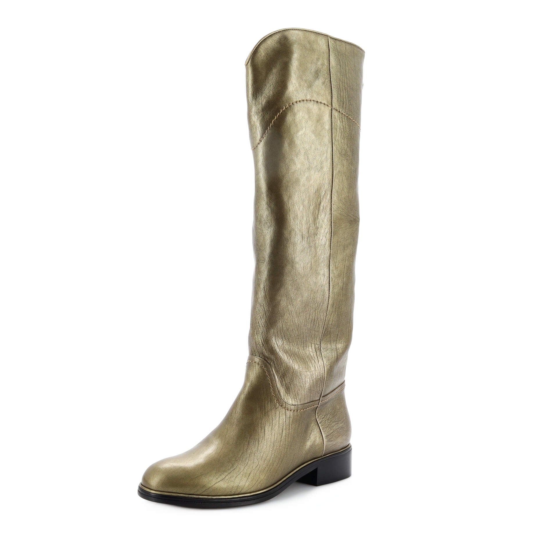 Women's CC Riding Knee High Boots Leather