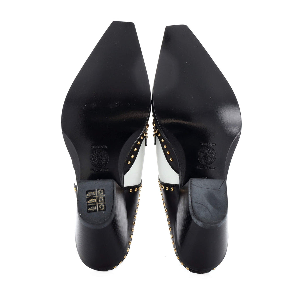 Women's Cowboy Clogs Studded Leather