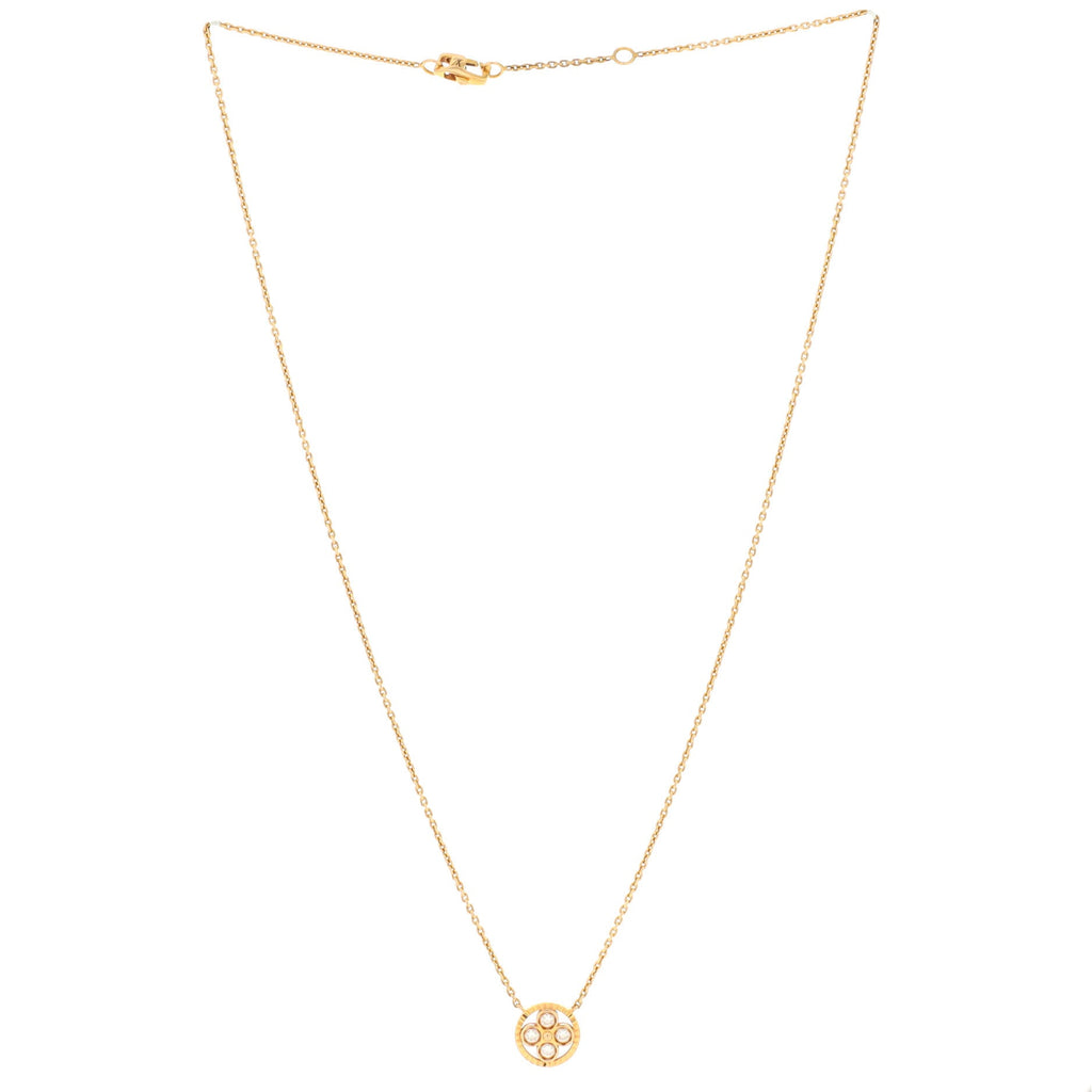 Blossom BB Pendant Necklace 18K Rose Gold with Diamonds