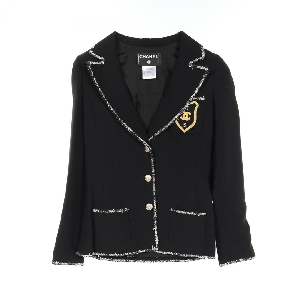 Chanel 05C Coco Mark Wool Tailored Jacket
