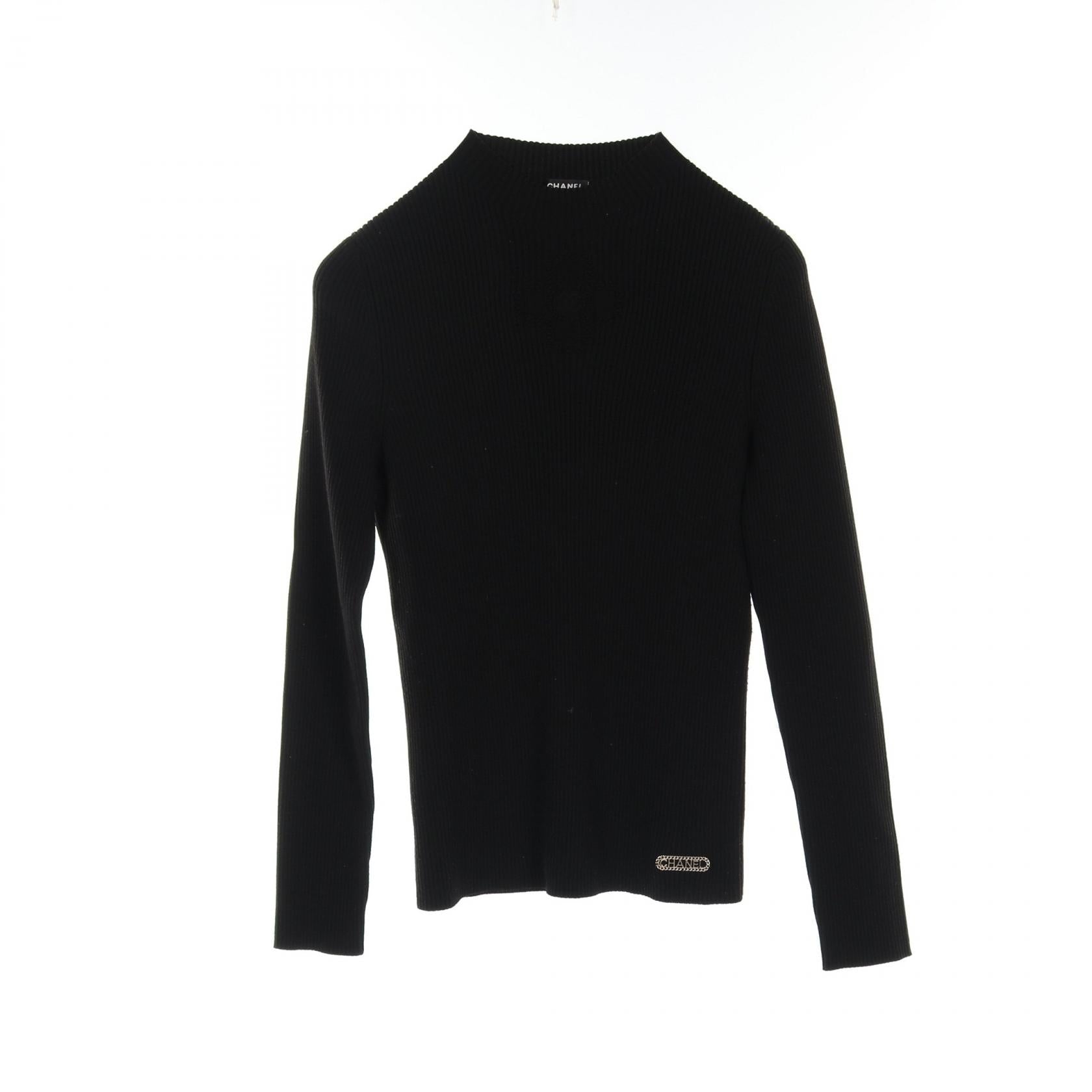 Chanel Coco Mark Clover Rayon Wool Knitwear