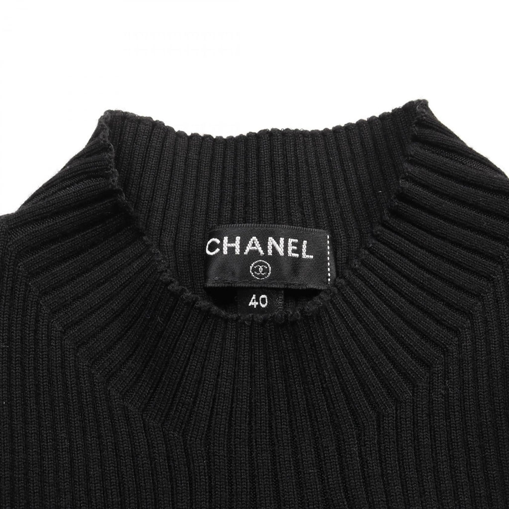 Chanel Coco Mark Clover Rayon Wool Knitwear
