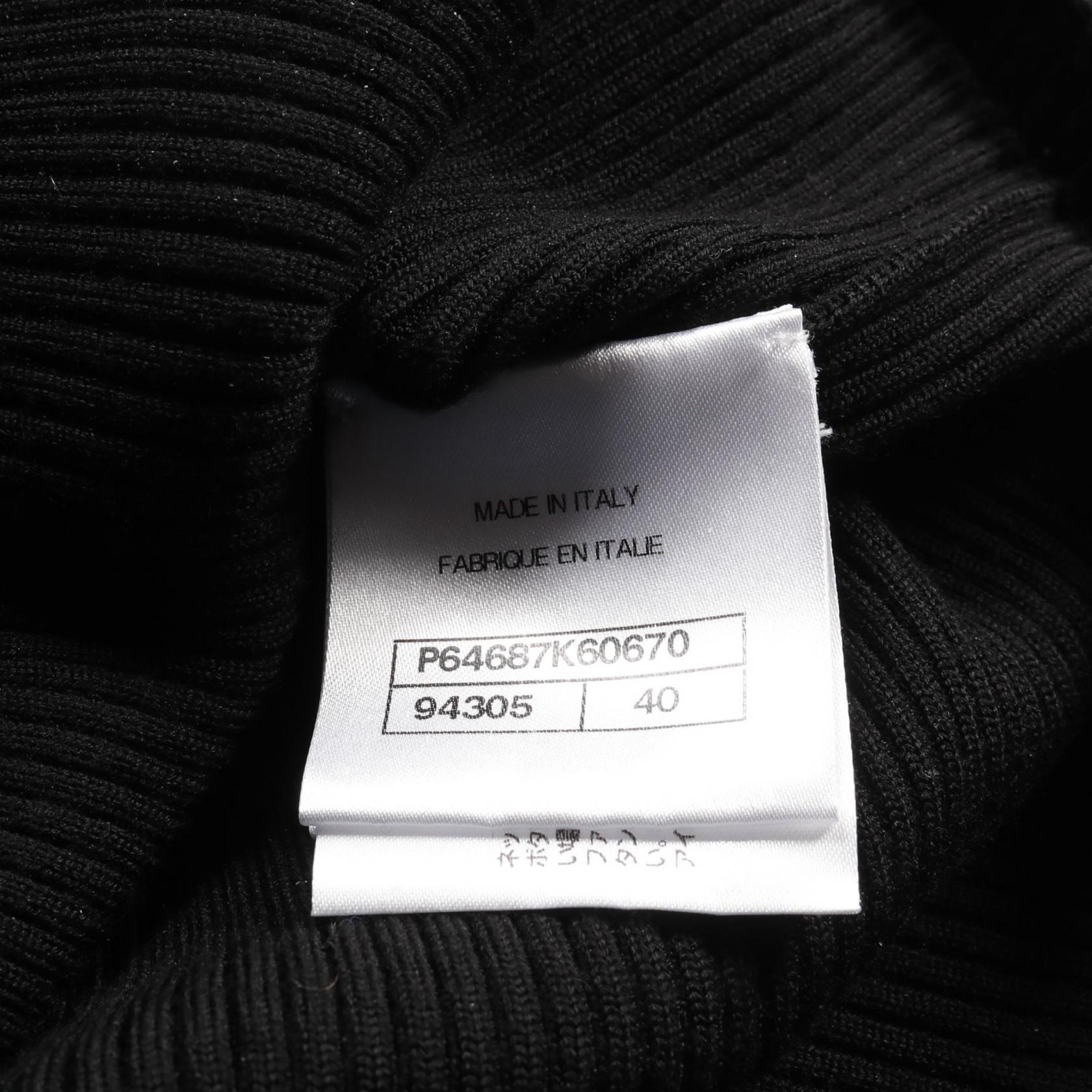 Chanel Coco Mark Clover Rayon Wool Knitwear