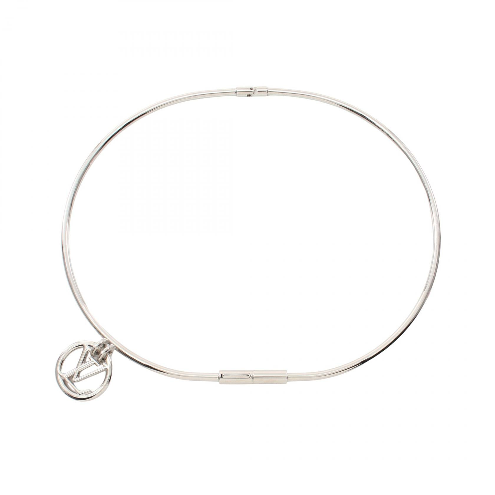 Louis Vuitton Logo Charm Stainless Steel Belt