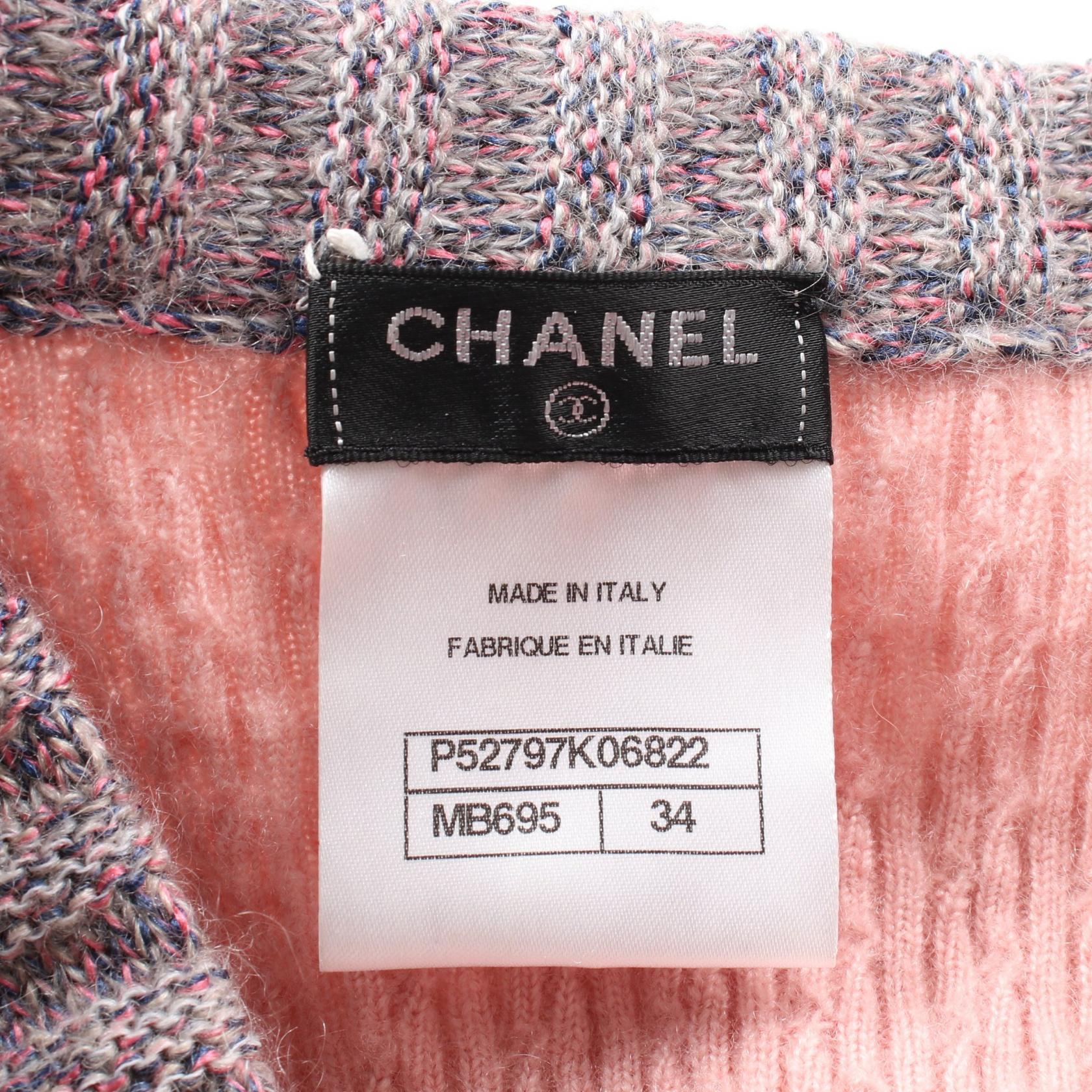 Chanel Matelassé Camellia Button Silk Cashmere Mohair igan