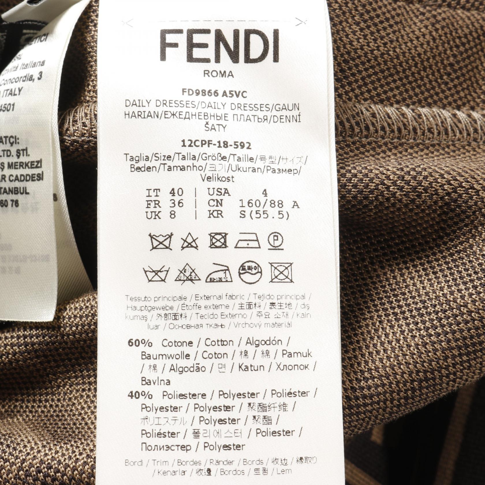 Fendi FENDI × FILA Zucca Cotton Dress