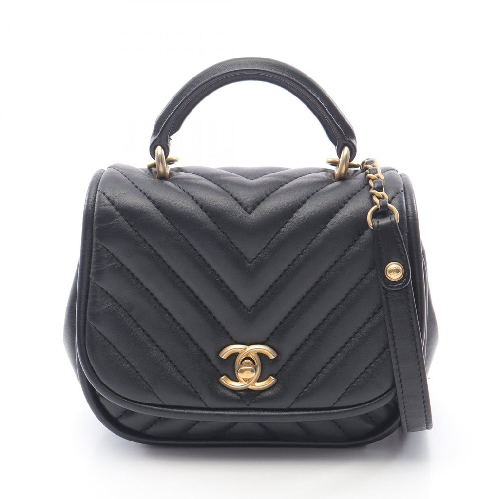 Chanel V-stitch Chevron Lambskin Shoulder Bag
