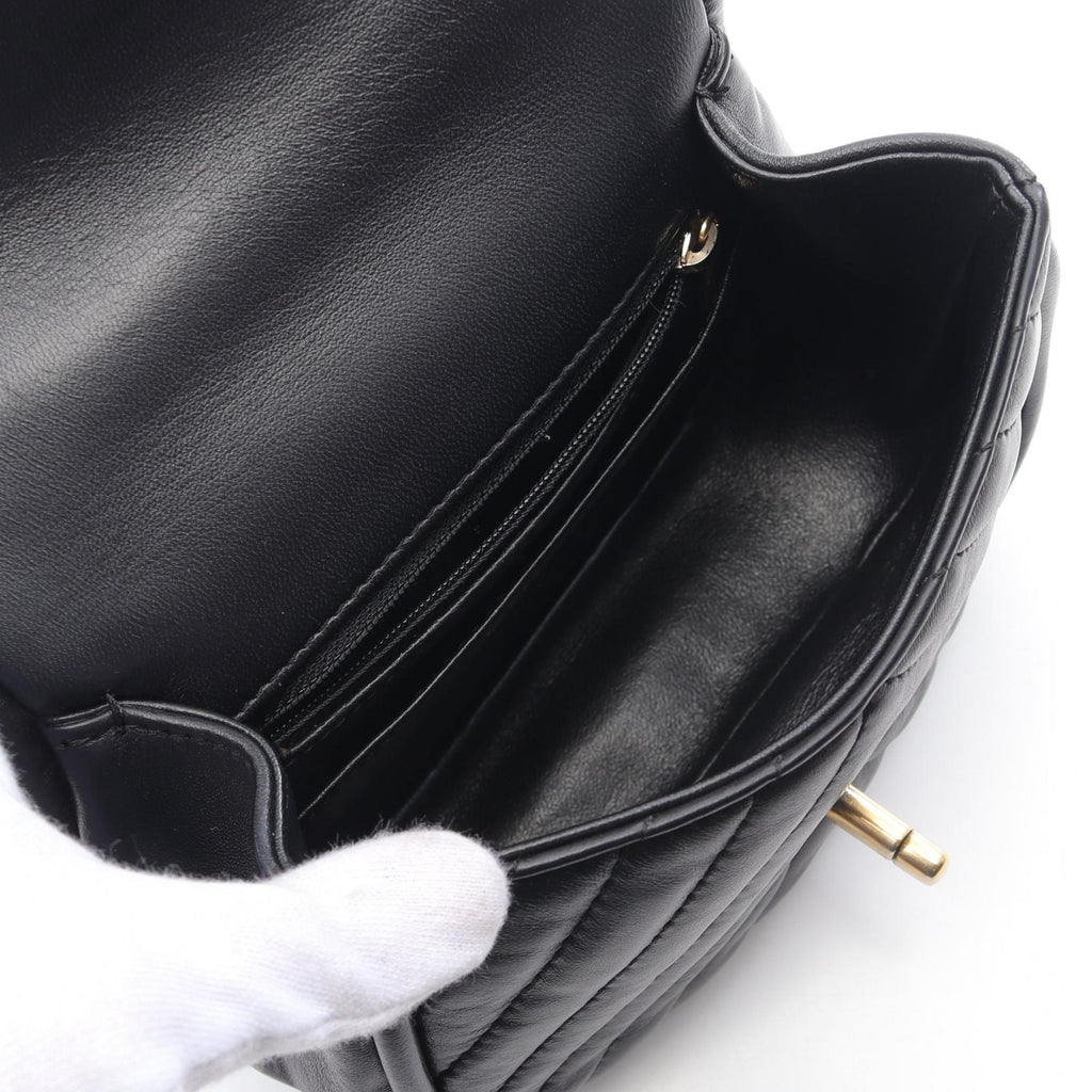 Chanel V-stitch Chevron Lambskin Shoulder Bag