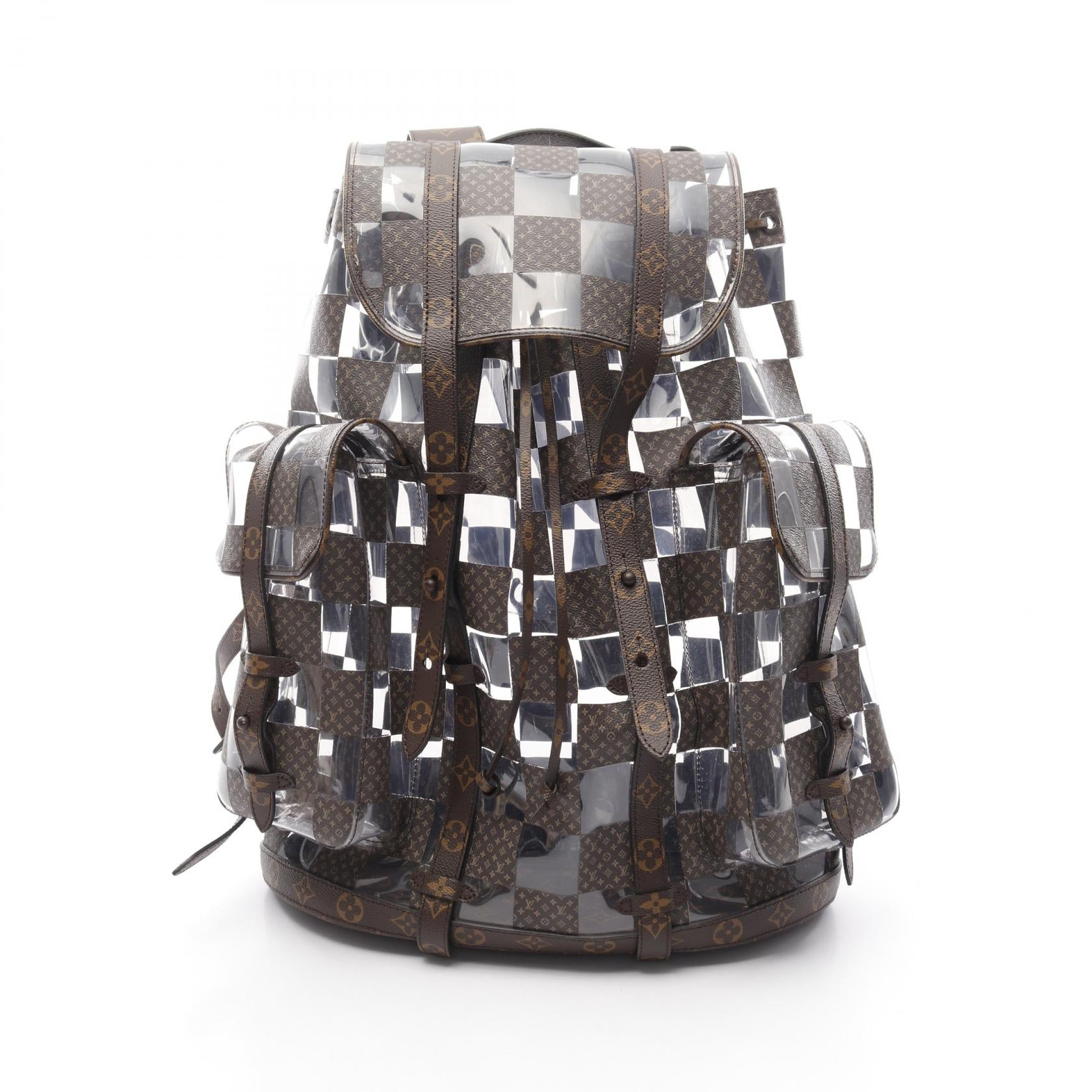 Louis Vuitton Christopher MM Monogram Chess Coated Canvas Backpack
