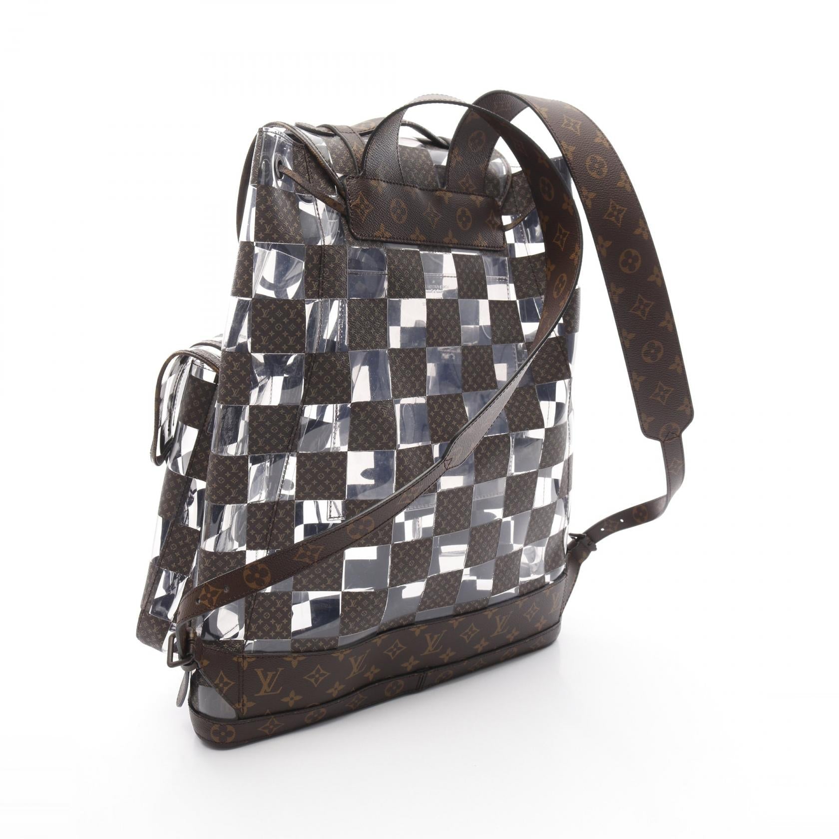 Louis Vuitton Christopher MM Monogram Chess Coated Canvas Backpack