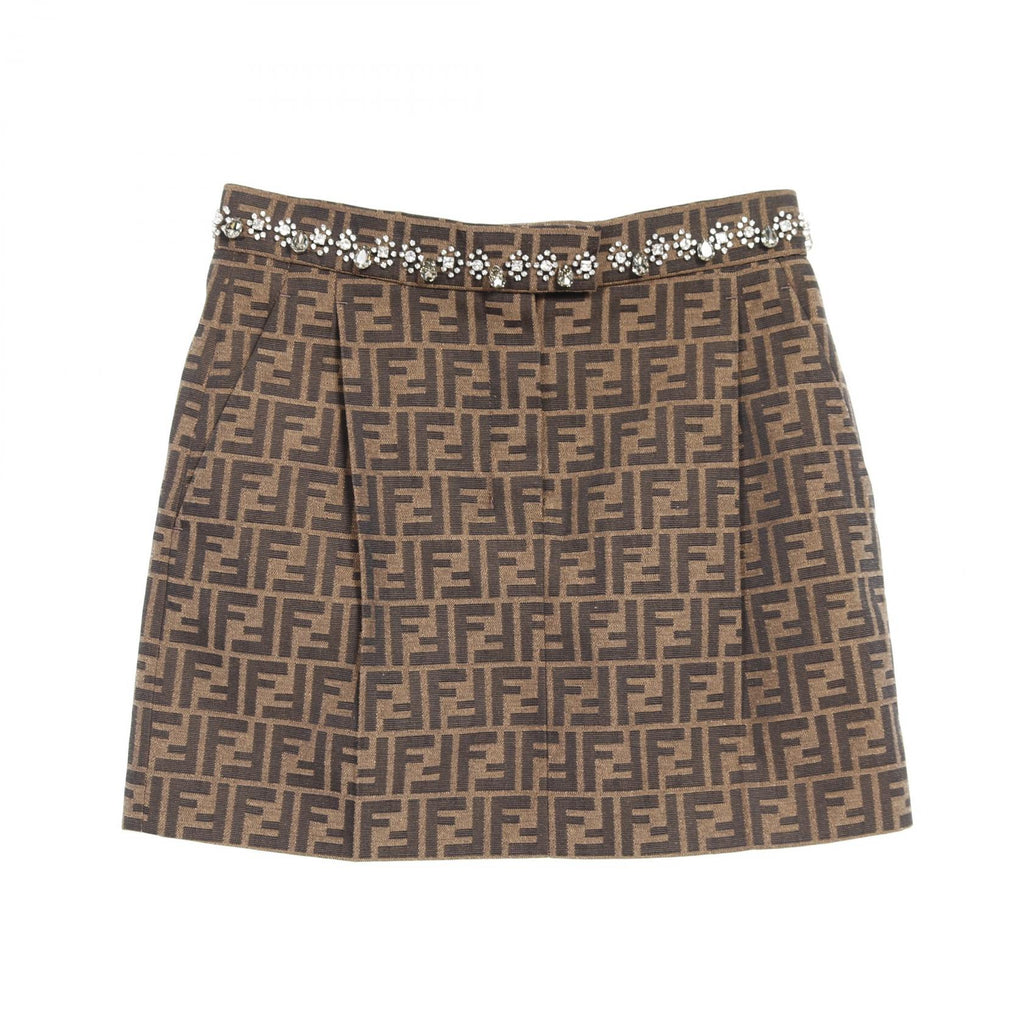 Fendi Zucca Cotton Polyester Skirt