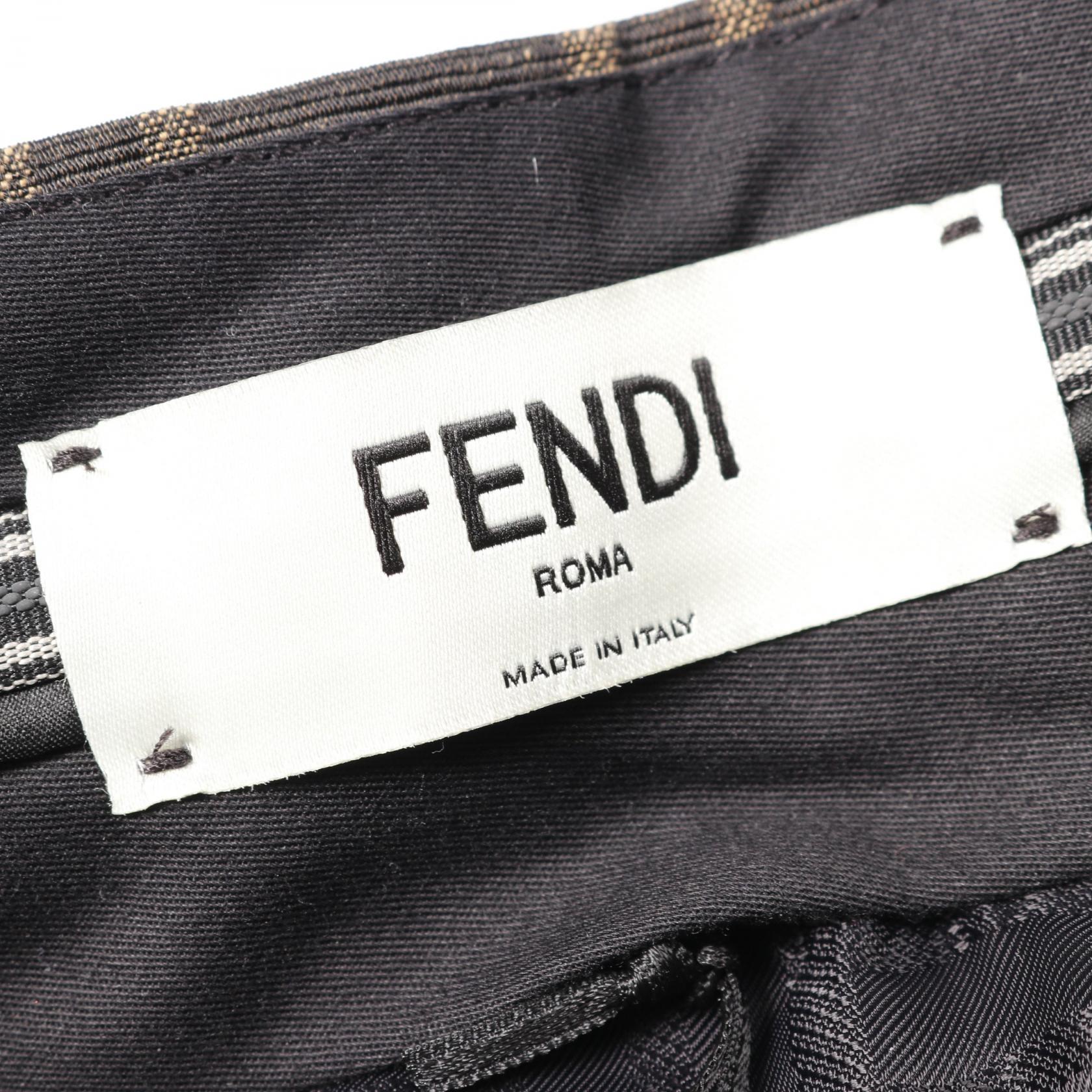 Fendi Zucca Cotton Polyester Skirt