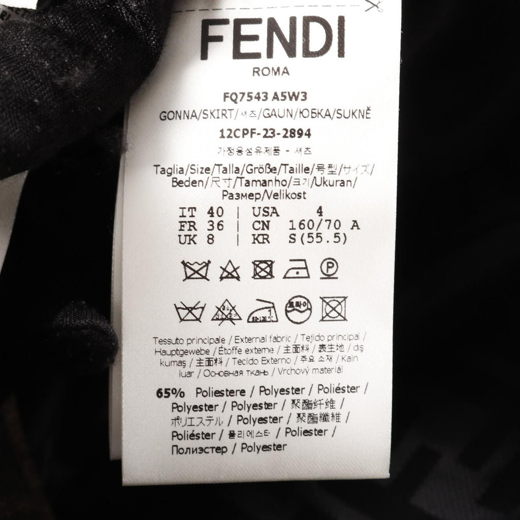 Fendi Zucca Cotton Polyester Skirt