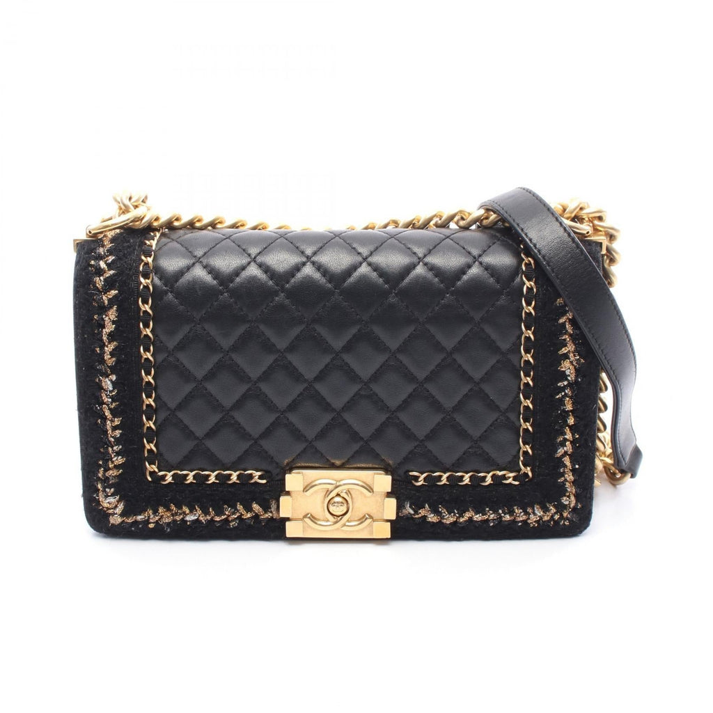 Chanel Boy Chanel Matelasse Lambskin Shoulder Bag