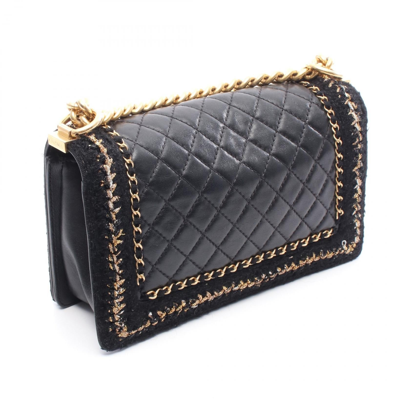 Chanel Boy Chanel Matelasse Lambskin Shoulder Bag