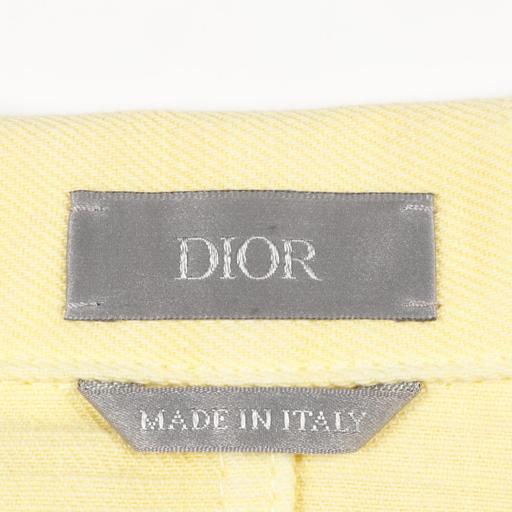 Dior Logo Embroidery Cotton Denim Jacket