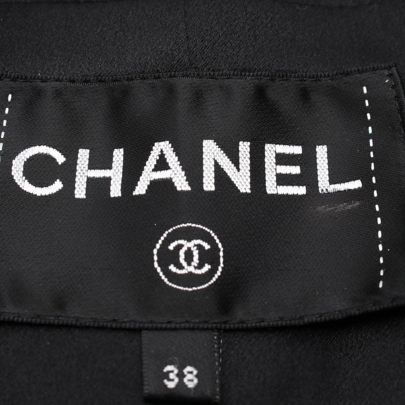Chanel Coco Mark Button Nylon Wool Polyester Outerwear