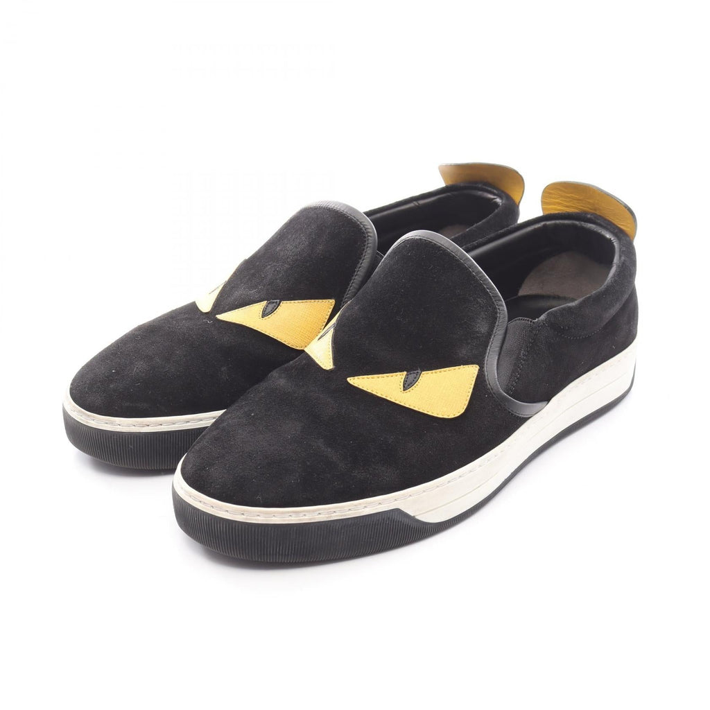 Fendi Monster Bugs Eye Suede Leather Slip-on