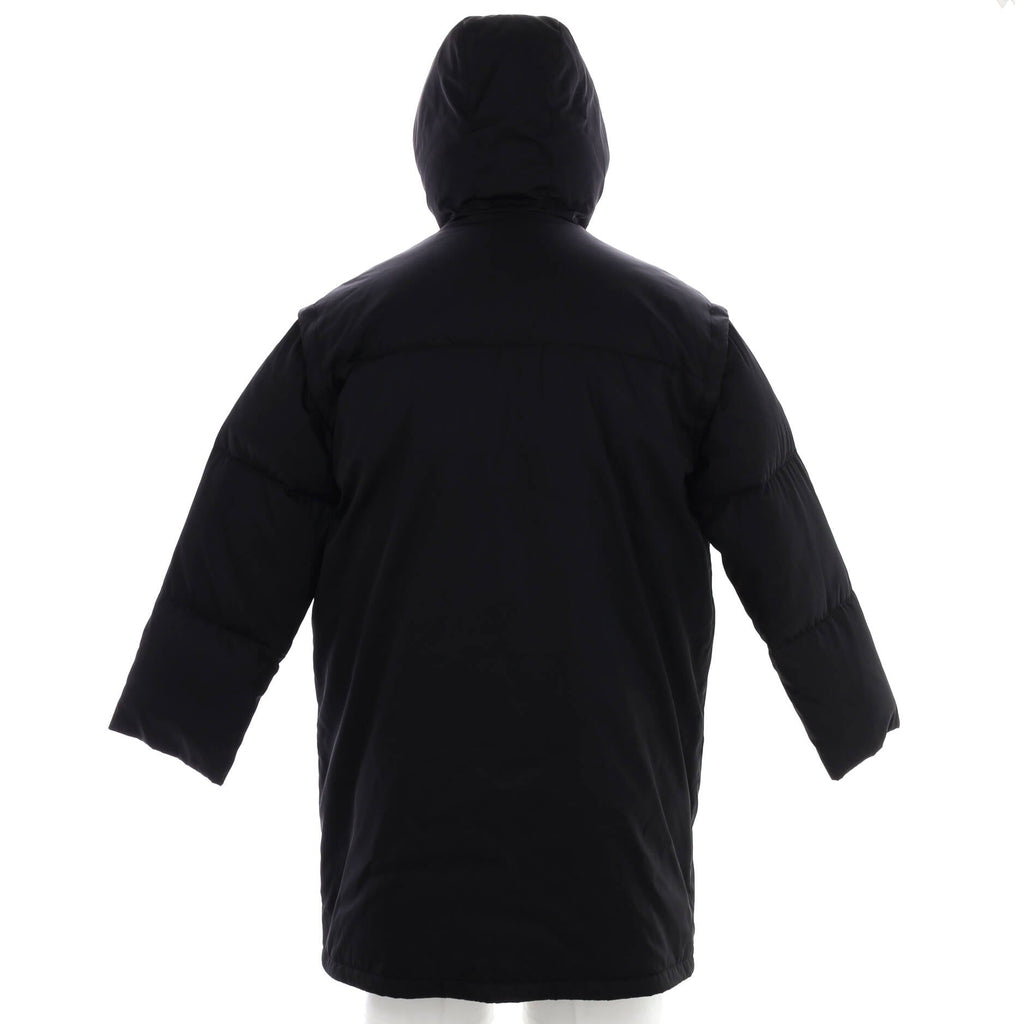 Men's Concept Detachable Sleeve Zip Puffer Coat Quilted Polyamide with Down Blend
