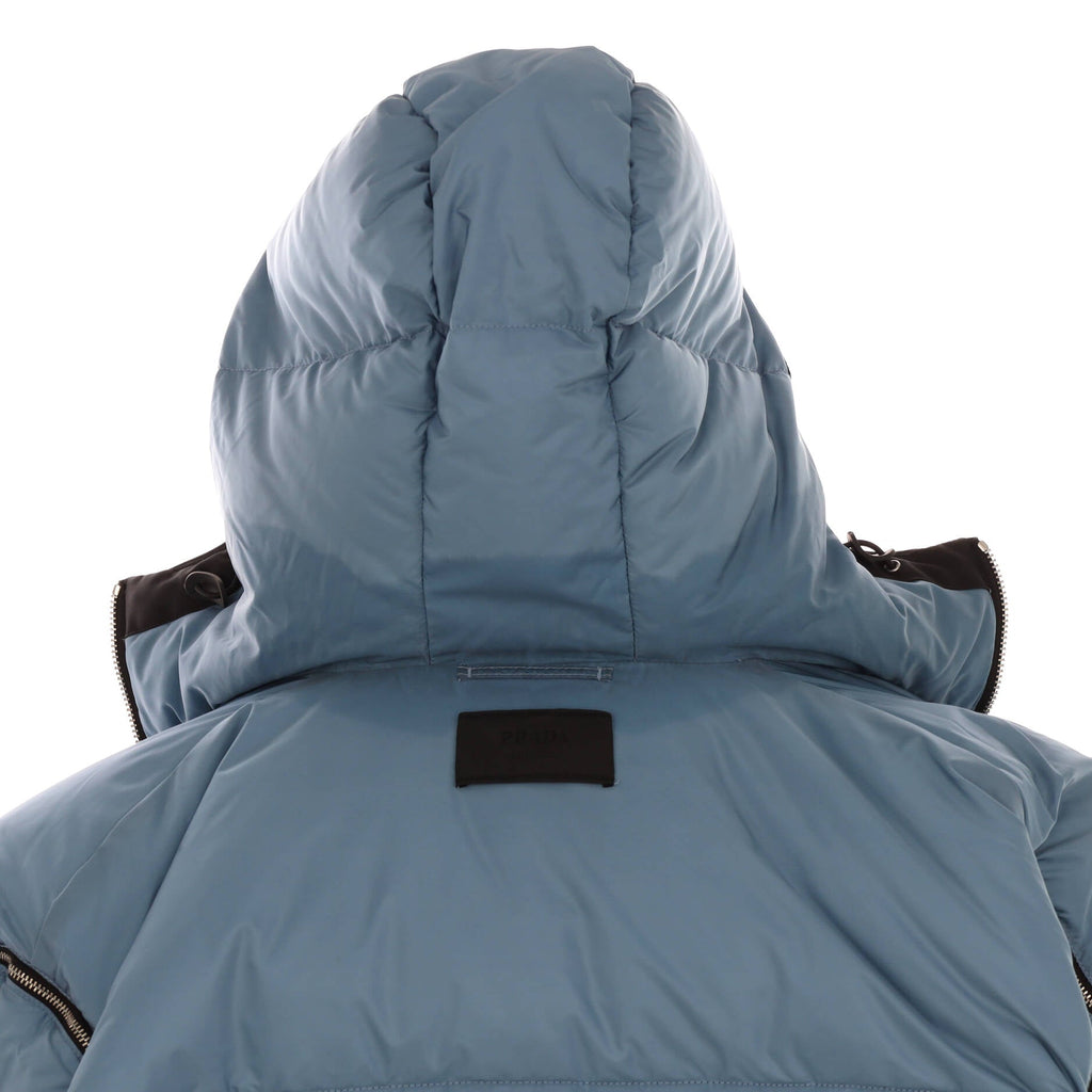 Men's Concept Detachable Sleeve Zip Puffer Coat Quilted Polyamide with Down Blend