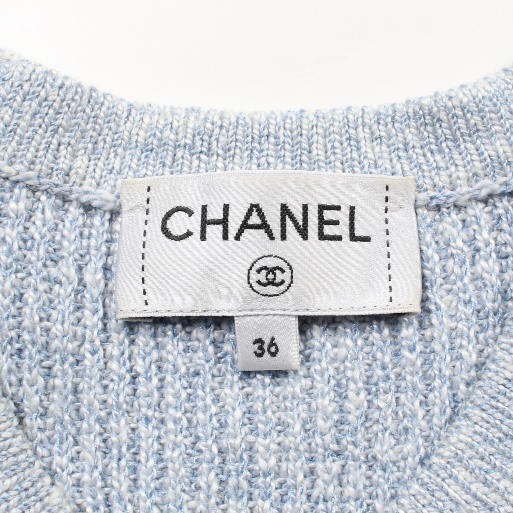 Chanel Lion Button Silk igan