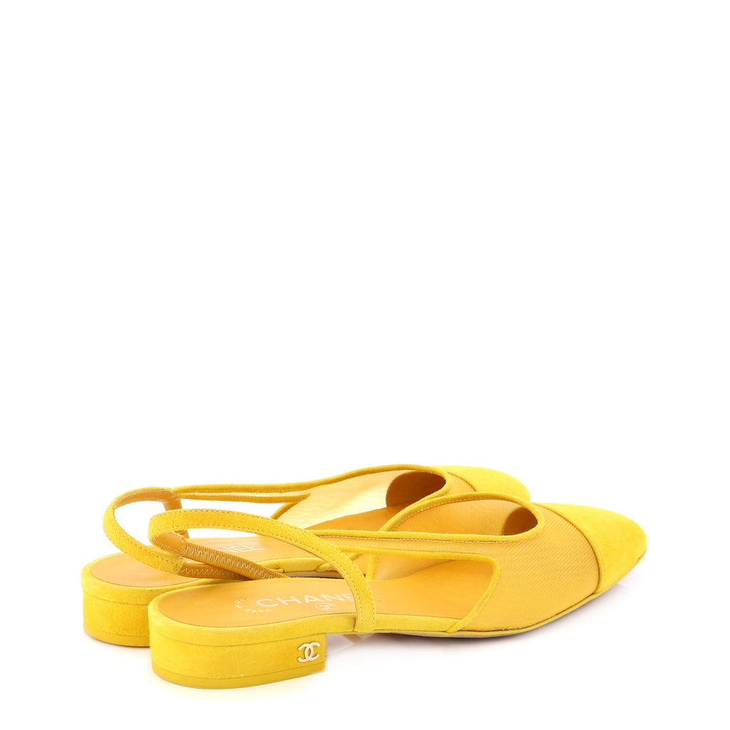 Women's Cap Toe CC Slingback Flats Mesh