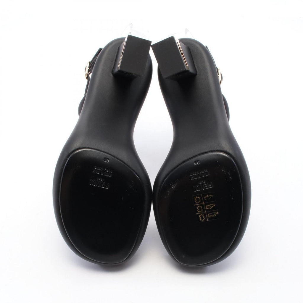 Fendi Baguette Leather Sandals