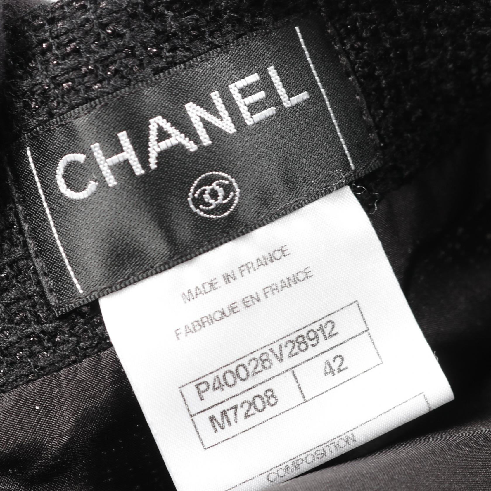 Chanel Coco Mark Wool Polyester Skirt