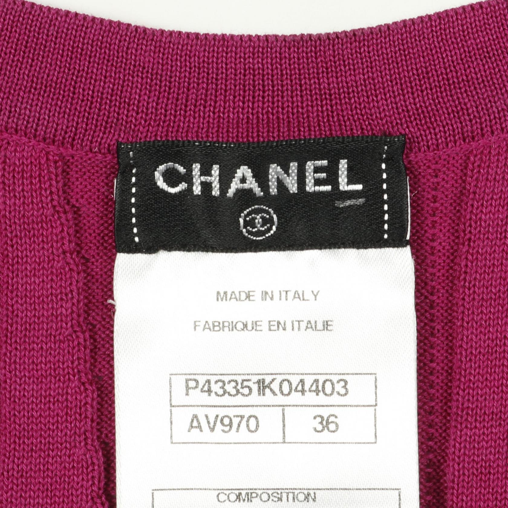 Chanel Coco Mark Cotton Tank Top
