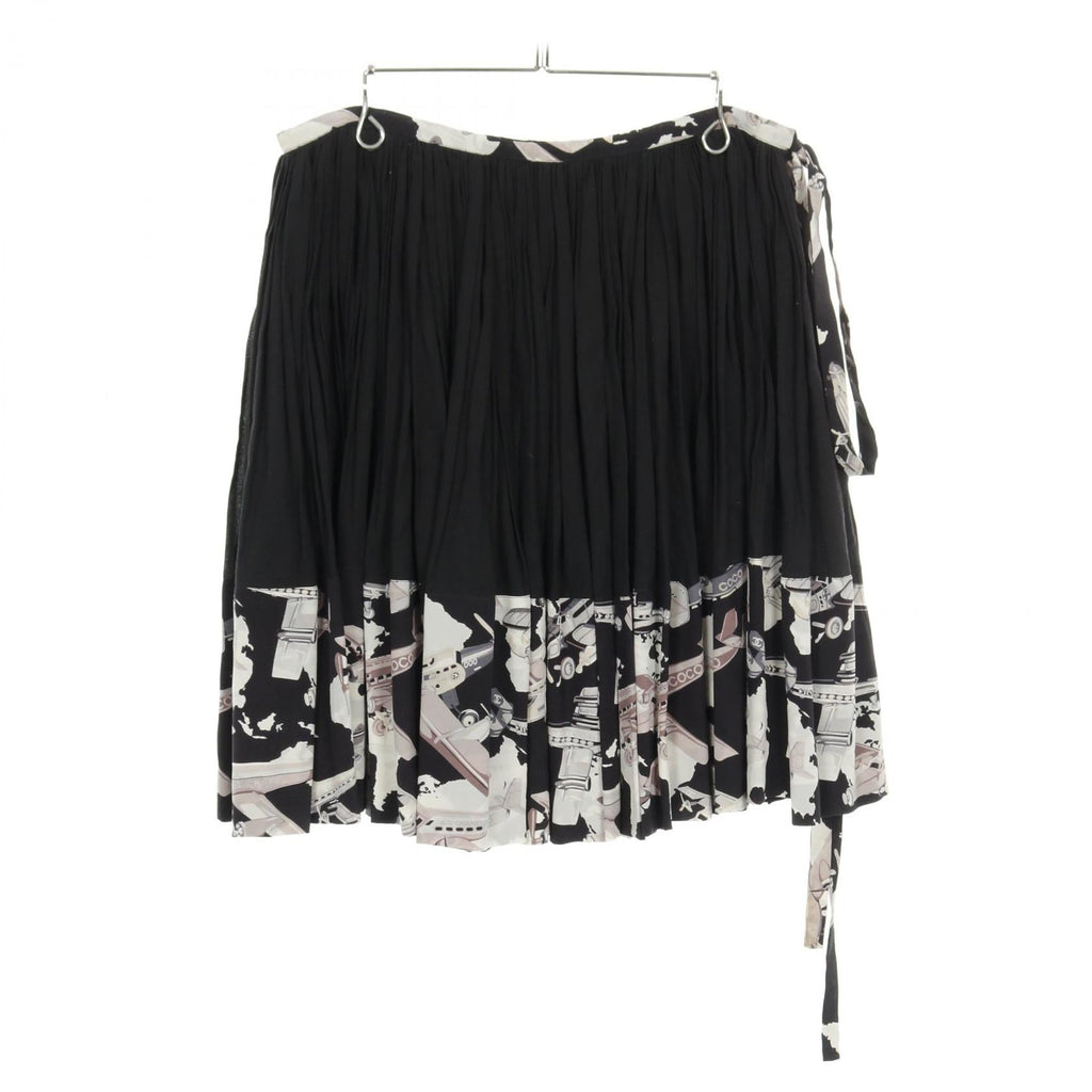 Chanel Frill Cotton Silk Skirt