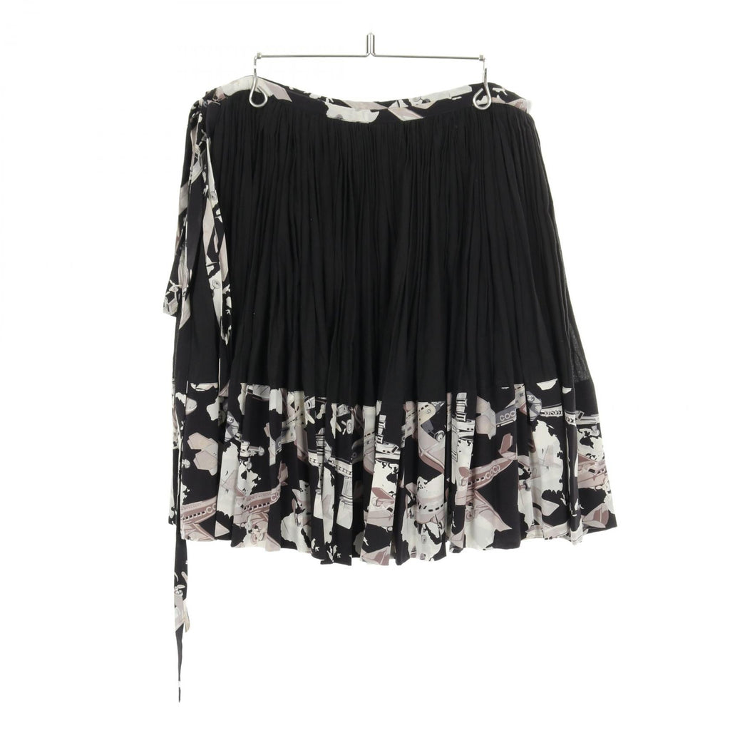 Chanel Frill Cotton Silk Skirt