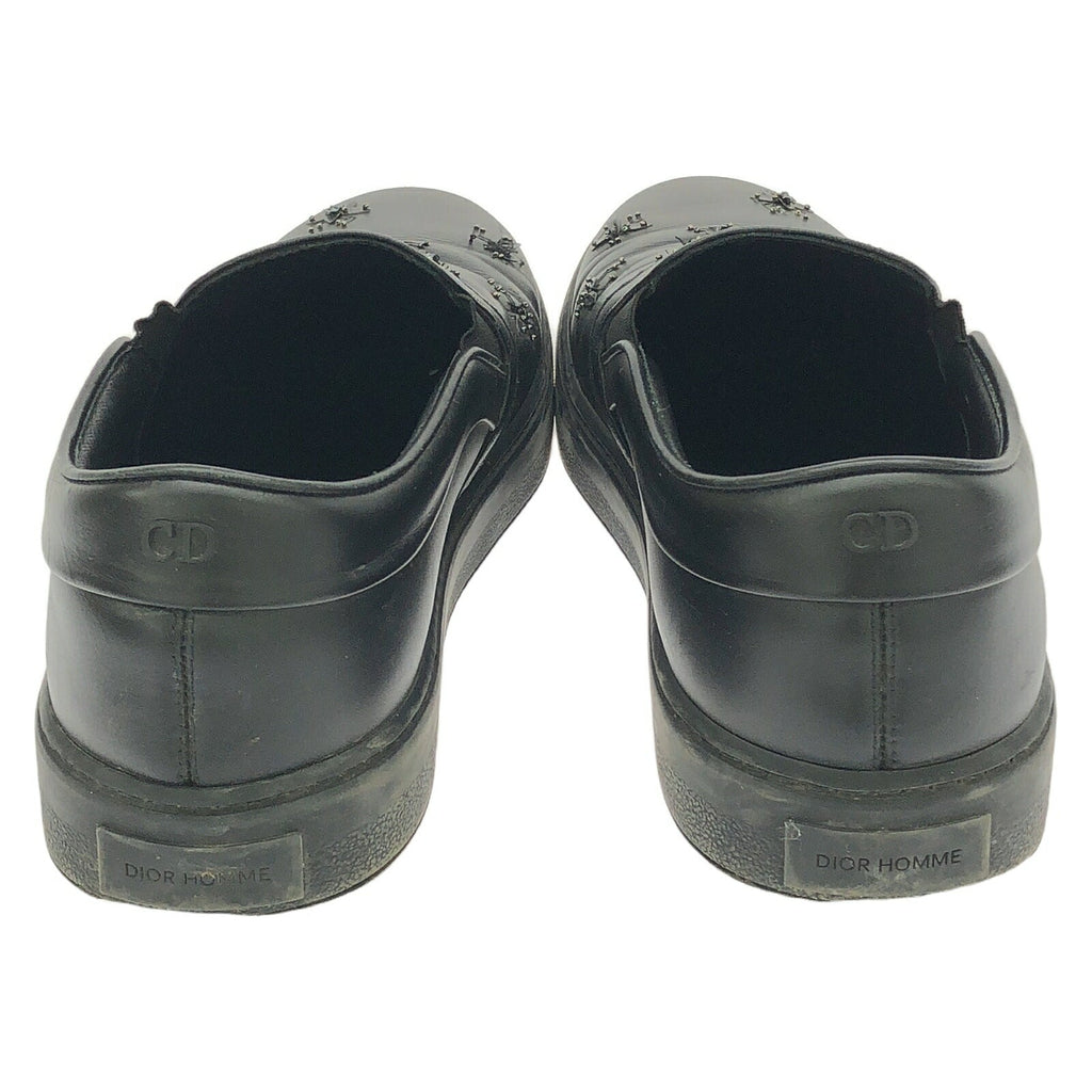 Dior Homme BEE Embroidery Leather Slip-on