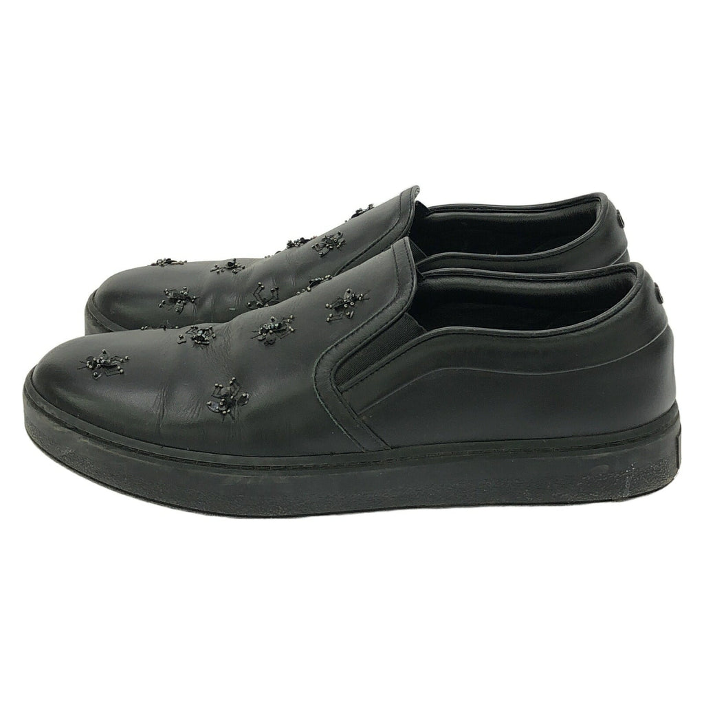 Dior Homme BEE Embroidery Leather Slip-on