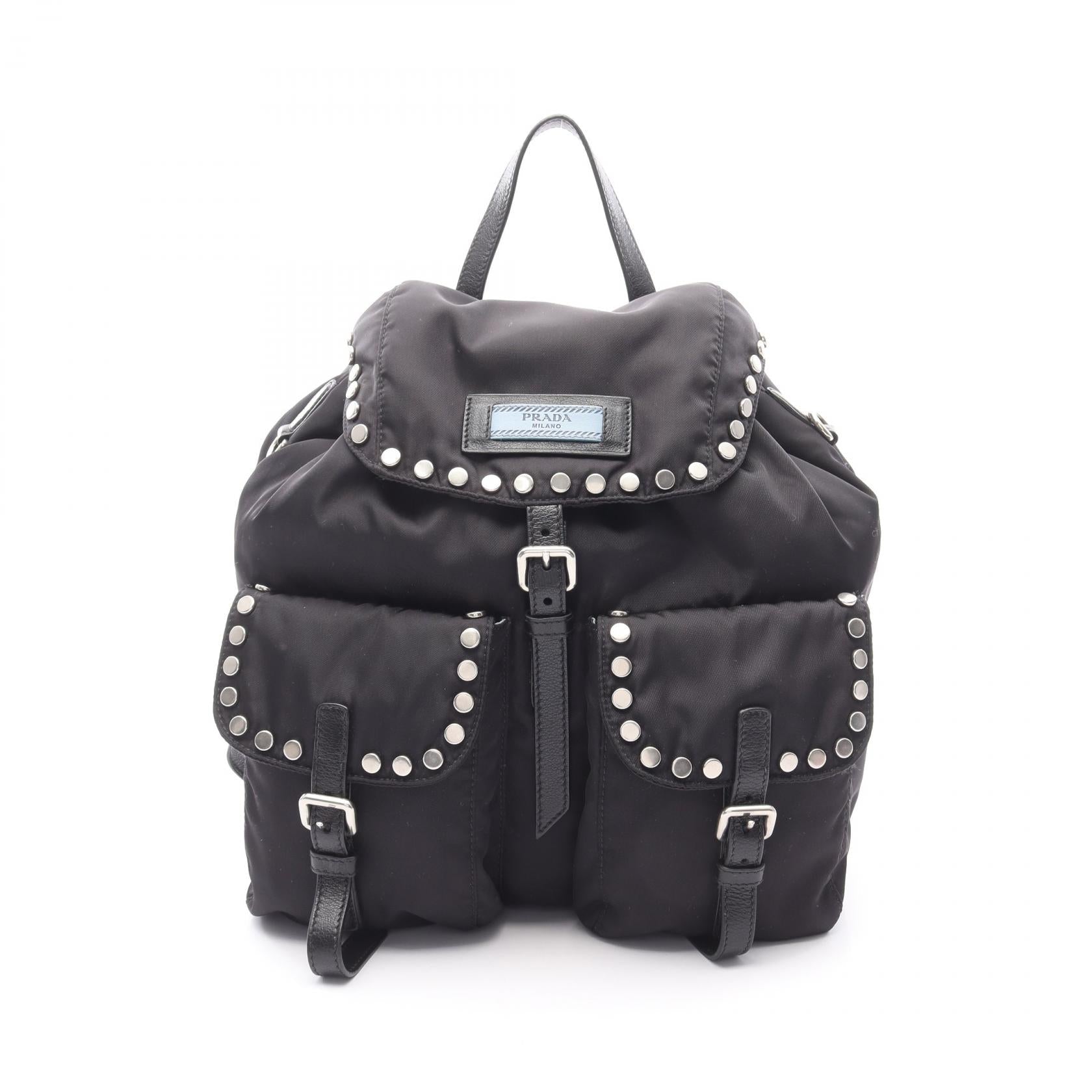 Prada VELA Nylon Leather Backpack