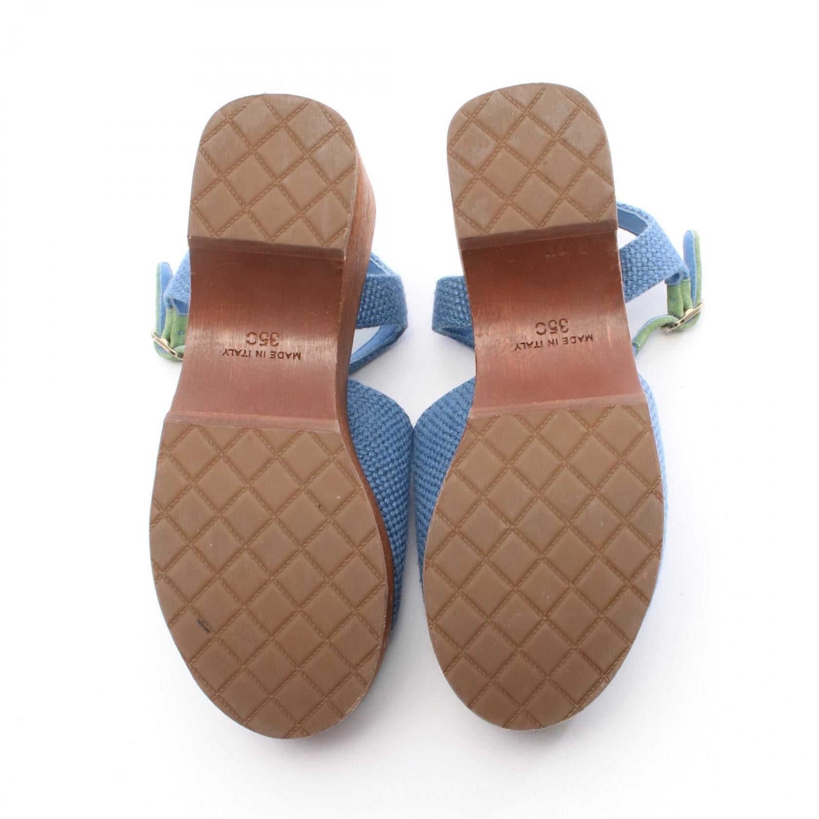 Chanel Canvas Sandals