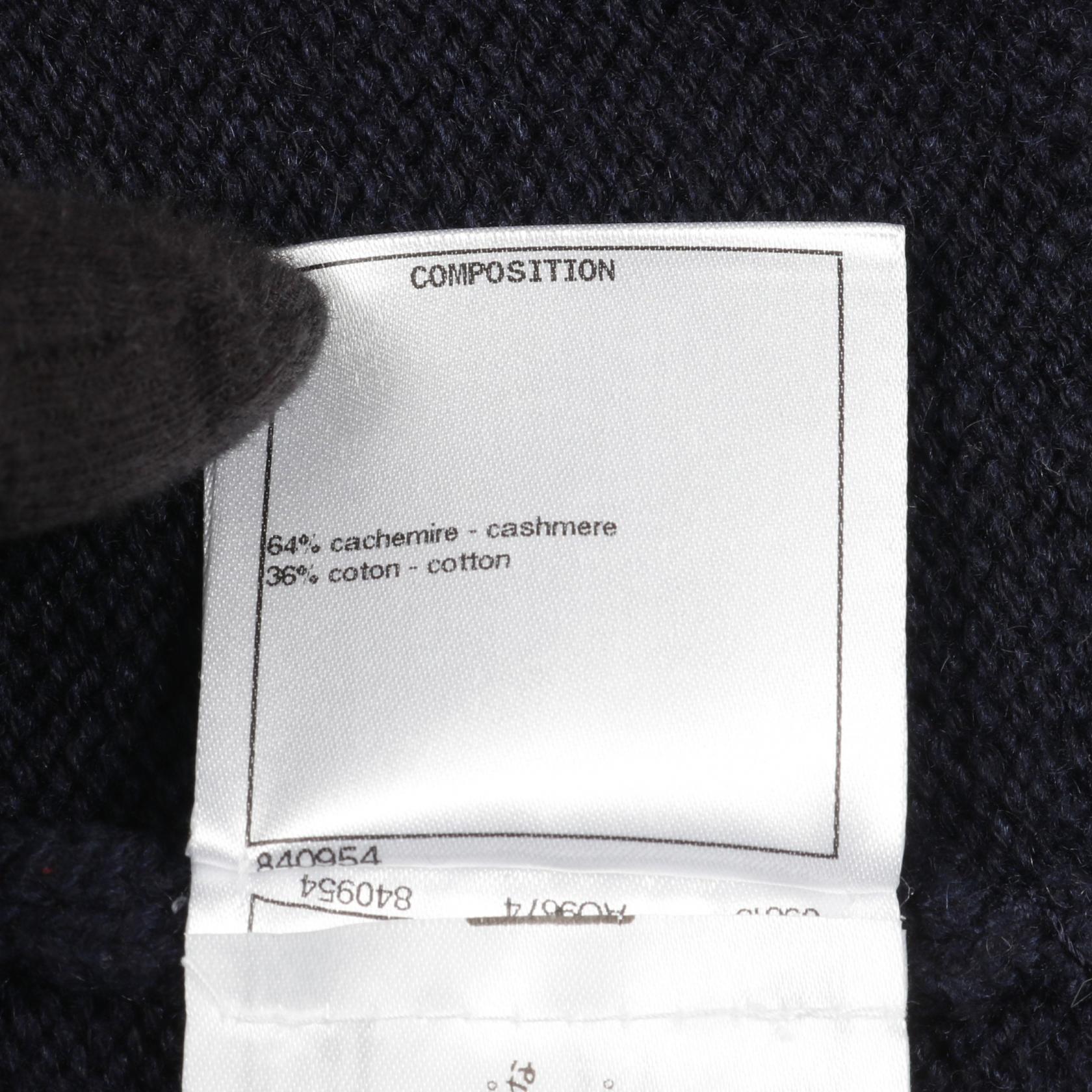 Chanel Coco Mark Cashmere Cotton igan