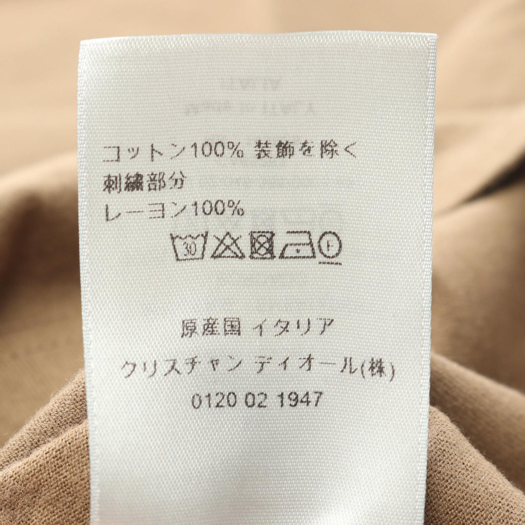 Dior CD Logo Embroidery Cotton Top