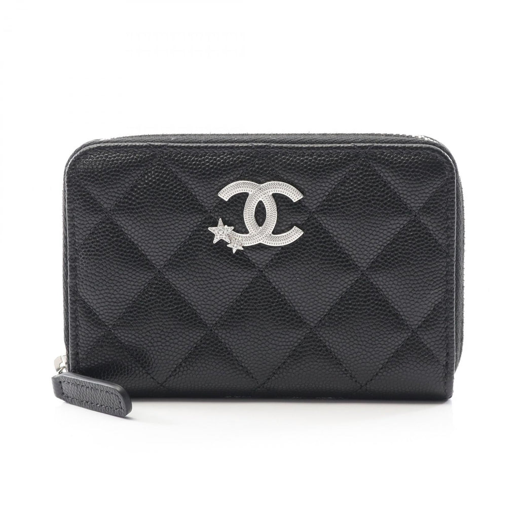 Chanel Matelasse Coco Mark Star Grained Calfskin Wallet