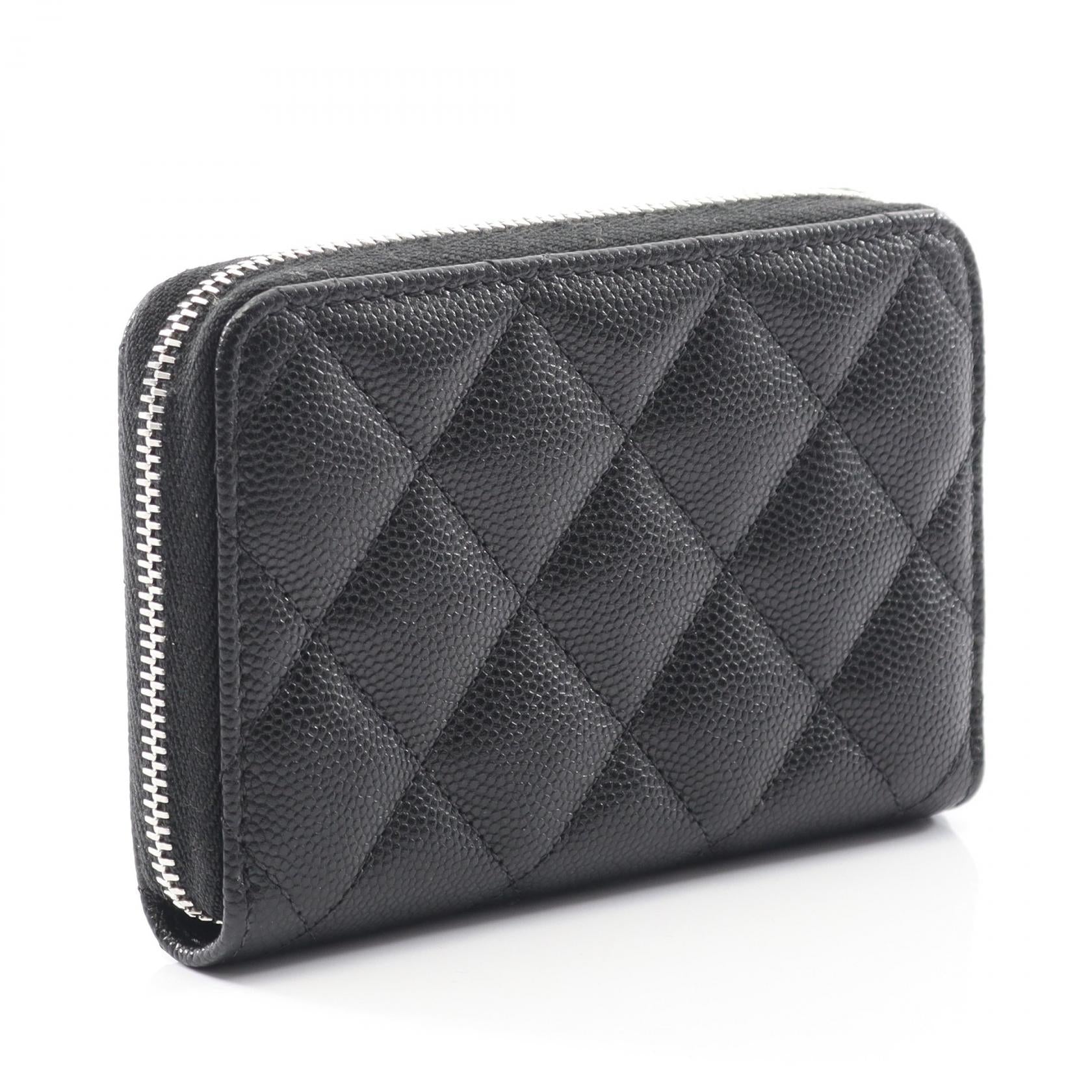 Chanel Matelasse Coco Mark Star Grained Calfskin Wallet