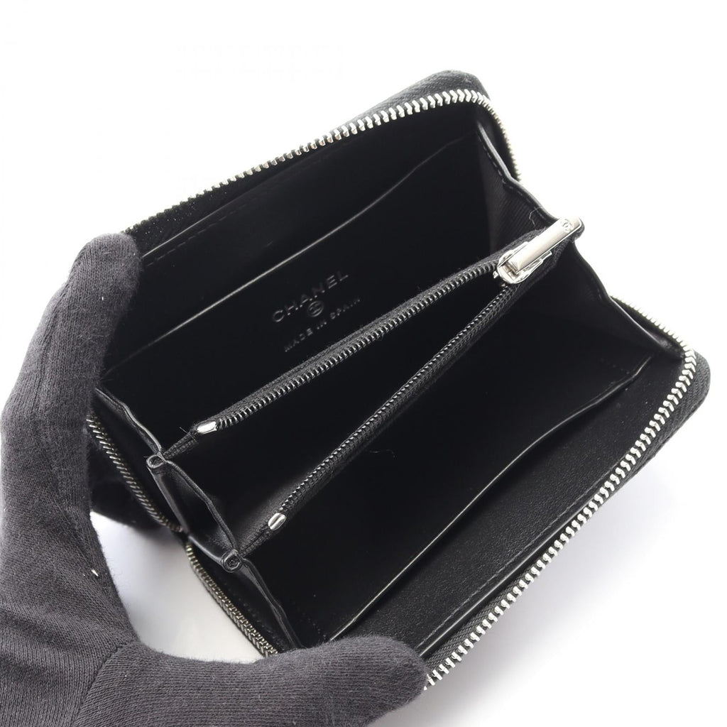 Chanel Matelasse Coco Mark Star Grained Calfskin Wallet