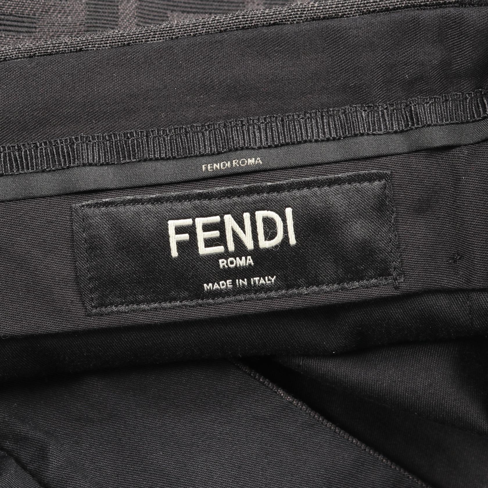 Fendi Zucca Polyester Pants